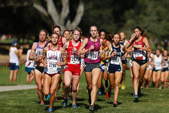 2014StanfordCollWomen-059.JPG - College race at the 2014 Stanford Cross Country Invitational, September 27, Stanford Golf Course, Stanford, California.